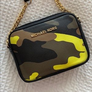 Michael Kors Camouflage Jet Set Mini Cross Body